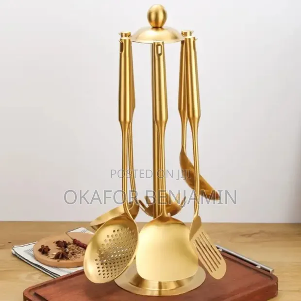 High Quality Gold Kitchen Tools Set (304 Stainless Steel) - 1