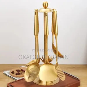High Quality Gold Kitchen Tools Set (304 Stainless Steel)