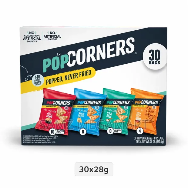 PopCorners Popped-Corn Snacks Variety Pack 30x28g - 1