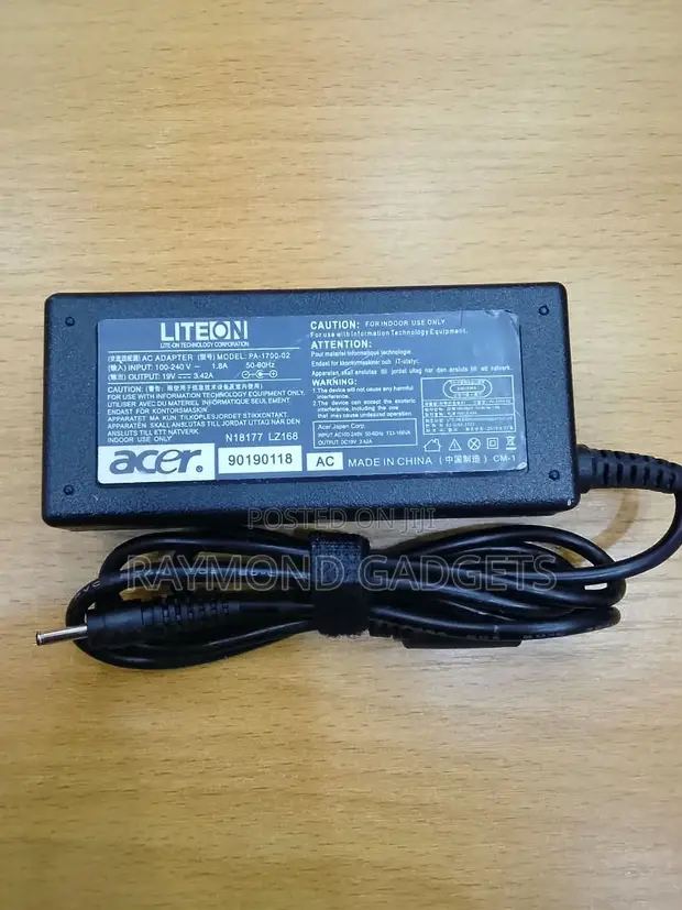 Acer Tiny Pin Laptop Charger 65W 19V 3.40A (3.0mm x 1.1mm) - 1