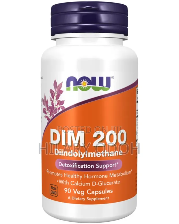 Now Foods DIM 200 Diindolylmethane 90 Veg Capsules - 1
