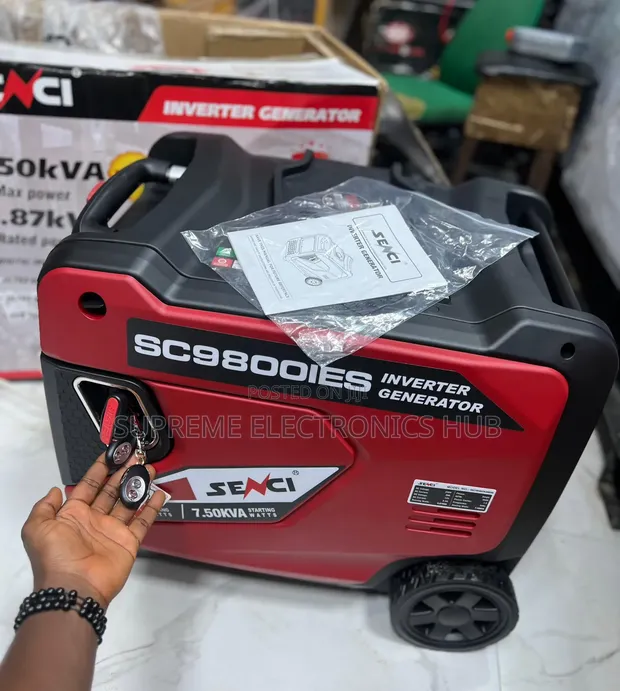 Senci 7.5kva Super Silent Remote Start Petrol Inverter Generator - 1