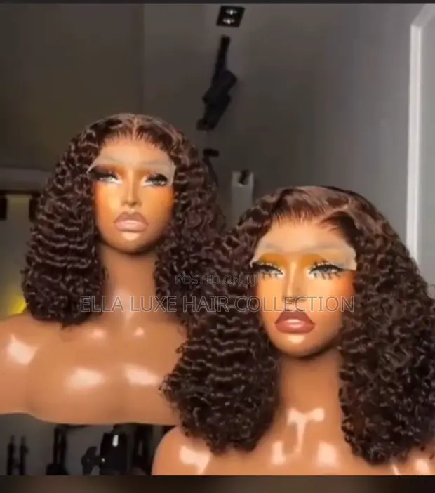 Human Hair Pixie Wig - Chestnut 18" - 1