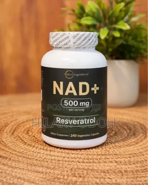 Micro Ingredients NAD+ 500mg & Resveratrol 240 Capsules