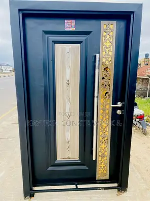 Superdoor Handmade Steel Front Door (Black)