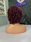 Gashin Mutum 100% Wig Na Shaha-da-Shaha Mai Gyaran Gaba - Ja-dogo, 10 Inch - 4