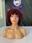 Gashin Mutum 100% Wig Na Shaha-da-Shaha Mai Gyaran Gaba - Ja-dogo, 10 Inch - 5