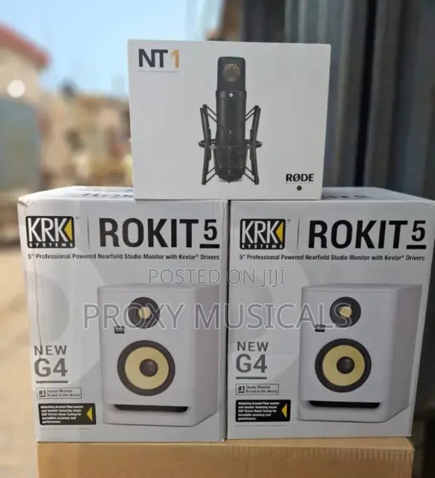 KRK Rokit 5 Studio Monitor & Rode NT1 Microphone - 1