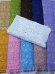 Luxury Guipure Cord Lace da Baguette Crystals - 1