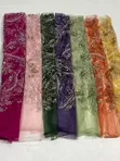 Luxury Crystal Beaded Lace Fabric - 2