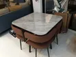 Ceramic Dining Set with 4 Chairs - 2