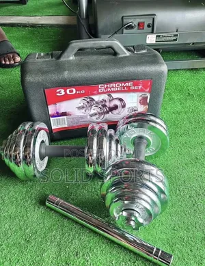 30kg Adjustable Chrome Dumbbell Set