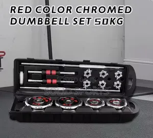 50kg Chrome Adjustable Dumbbell Set