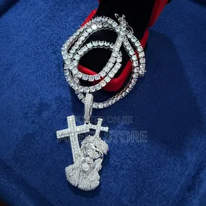 Luxury Iced Out Tennis Chain and Pendant Set