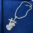 Luxury Iced Out Tennis Chain and Pendant Set - 2