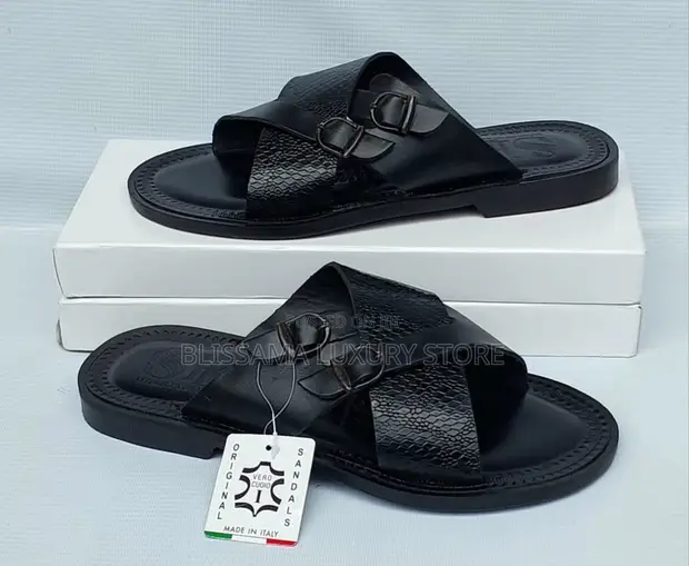 Vero Cuoio Genuine Leather Men's Sandals - Comfortable & Durable - 1