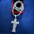 Luxury Iced Out Tennis Chain and Pendant Set - 2