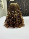 Chinese Human Hair Blend Curly Wig, 22 Inches - 2