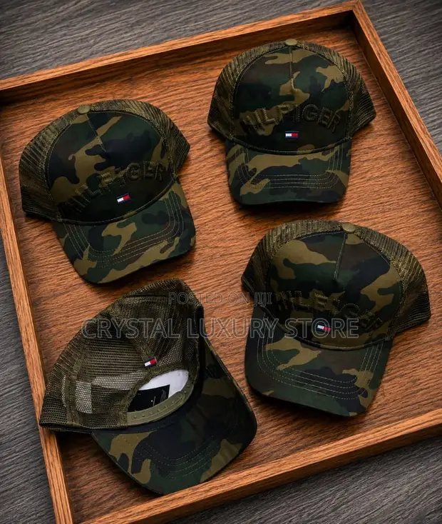 Luxury Men's Army Green Face Cap - 1