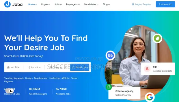 Custom Job Portal / Recruitment Website Development - 1