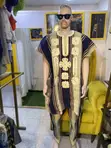Saka Aso Oke Agbada, Danshiki, Wando, Sokoto da Fila - 1