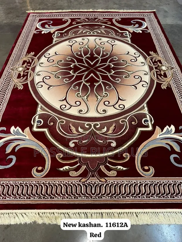 Red Kashan Center Rug - Brand New - 1