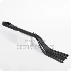 Leather Flogger Soft Multi-Tail Sex Whip with Wrist Loop