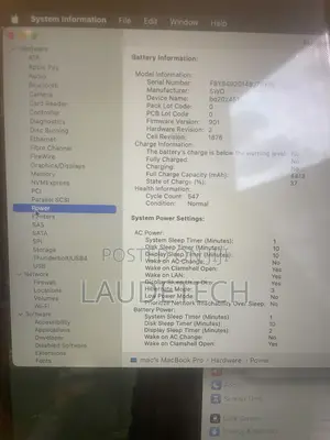 Apple MacBook Pro 2019 8GB Intel Core i5 256GB SSD