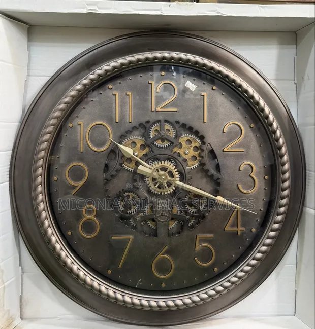 Bronze Gear Wall Clock - 1