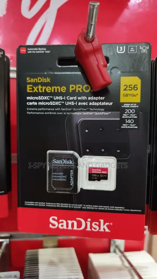 SanDisk Extreme Pro 256GB MicroSD Card 200MB/s - 1