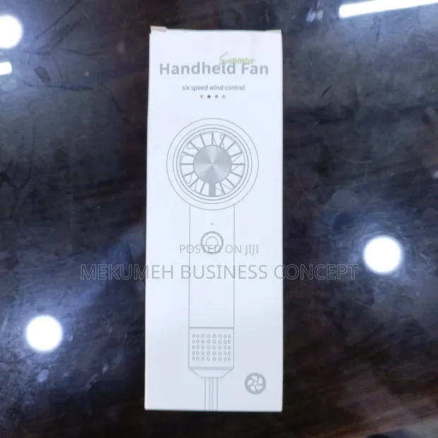 Summer Handheld Fan, 6-Speed Wind Control - 1