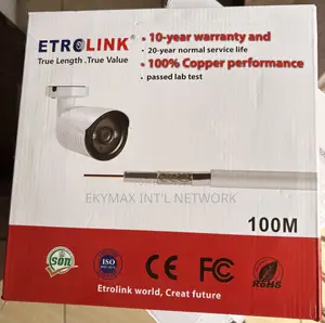 100m RG6u Coaxial Cable - White