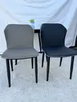 Modern Leatherette Dining Chair with Cross-Stitching - 2