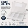 SIKIRI HALF 3 Transparent 3-Compartment Storage Organizer - 2