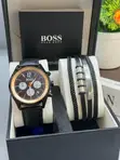 Hugo Boss Men's Genuine Leather Wristwatch - 3