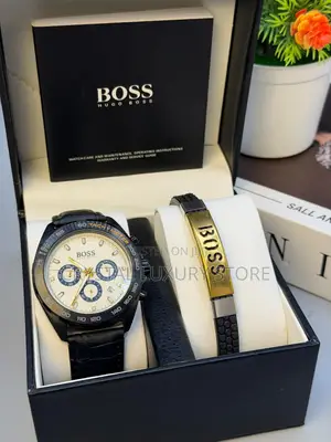 Hugo Boss Men's Genuine Leather Wristwatch