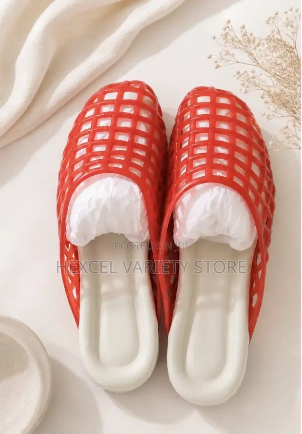 Luxury Ladies Multicolor Jelly Flat Mules - 1