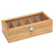 Multipurpose Wooden Tea & Coffee Storage Box with Lid - 2