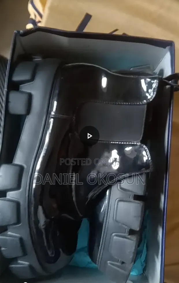 Prada Black Leather Loafers - 1
