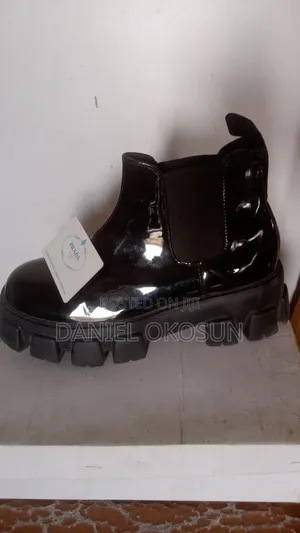 Prada Black Leather Loafers