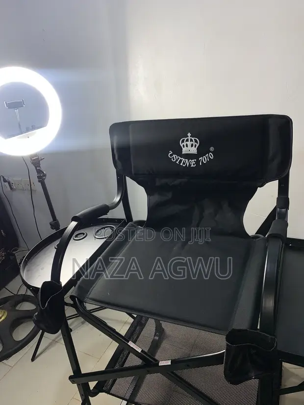 Professional Makeup Chair with Double Trays & Bag - 1