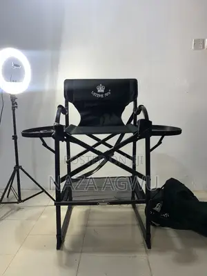 Professional Makeup Chair with Double Trays & Bag