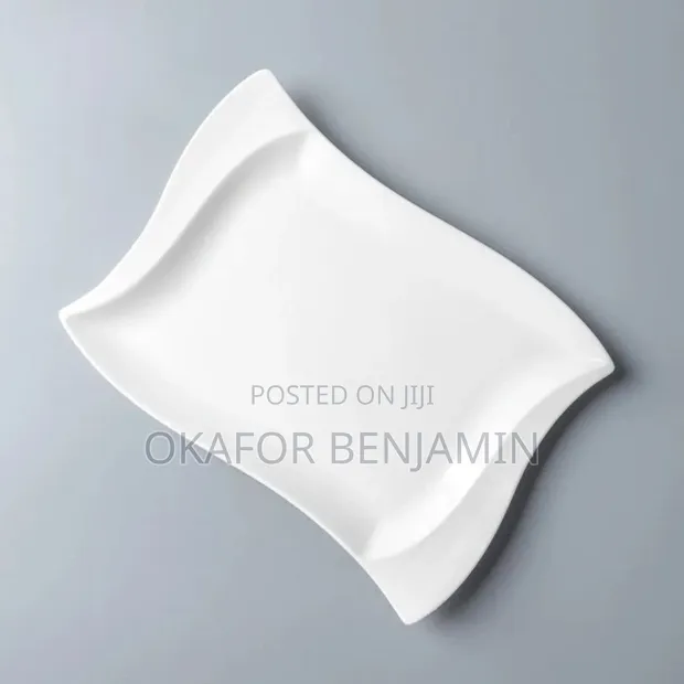 Plat dinari na lu'u-lu'u na ceramic mai siffar rectangle (30pcs) - 1