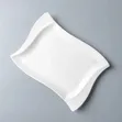 Plat dinari na lu'u-lu'u na ceramic mai siffar rectangle (30pcs) - 1