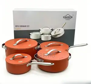 Uakeem 8pcs Ceramic Induction Pot Set