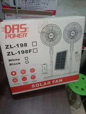 DRS 16" Solar Rechargeable Fan