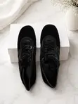 Belle Luxury Black Lace-Up Casual Shoes - Girman 6 - 2