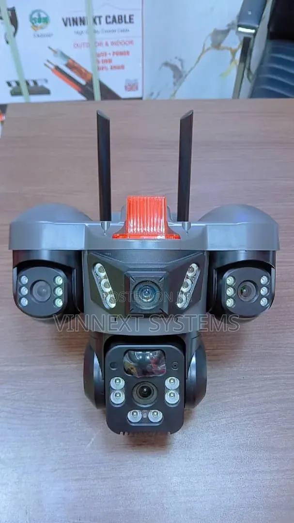 Wifi Triple Lens Camera with Full Color Night Vision - 1