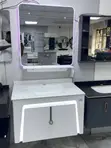 Luxury 80cm Cabinet Basin with LED Mirror - 1
