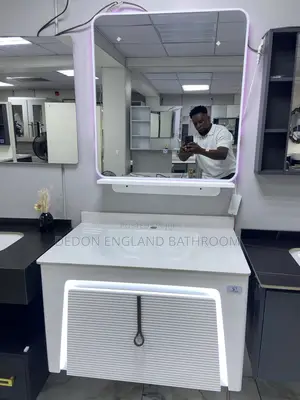 Luxury 80cm Cabinet Basin with LED Mirror